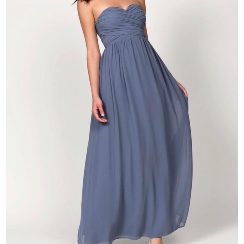 ✨BRAND NEW✨ Tobi Go Glam strapless maxi dress in slate